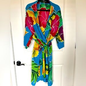 Beautiful Tropical Print Kimono